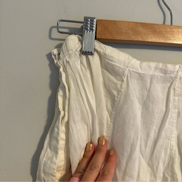 Antique White Lace Handmade Semi Sheer Maxi Skirt Medium - Picture 7 of 12